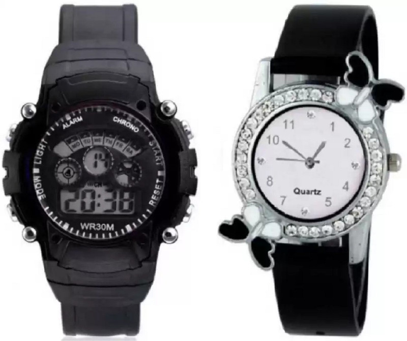 povty STYLISH COMBO OF 2 BEAUTIFUL KIDS LATEST PACK Analog-Digital Watch  - For Boys & Girls
