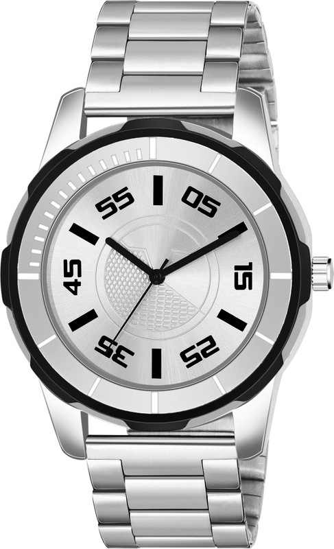 moveflex Men_70 Chronograph Silver Dial Metallic Strap Silver and Blue Analog Watch - For Boys Analog Watch  - For Men