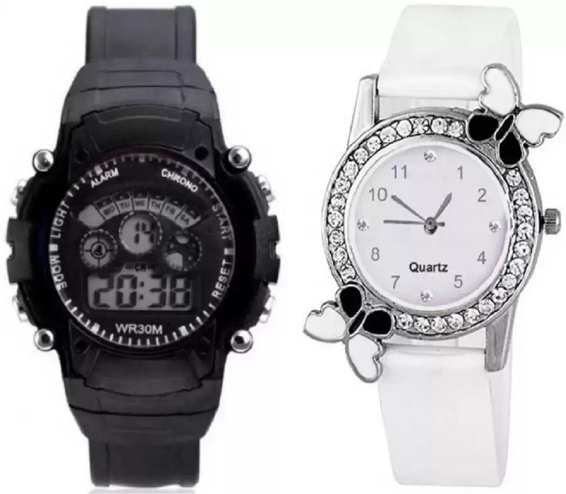 povty STYLISH COMBO OF 2 BEAUTIFUL KIDS LATEST PACK Analog-Digital Watch  - For Boys & Girls