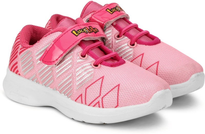 Lucy & Luke By Liberty Girls Velcro Sneakers(Pink)