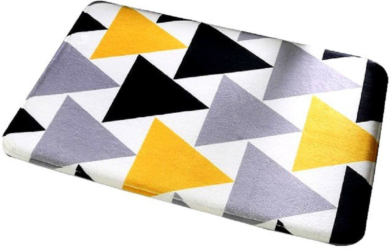 lussozak Velour Door Mat(White, Large)