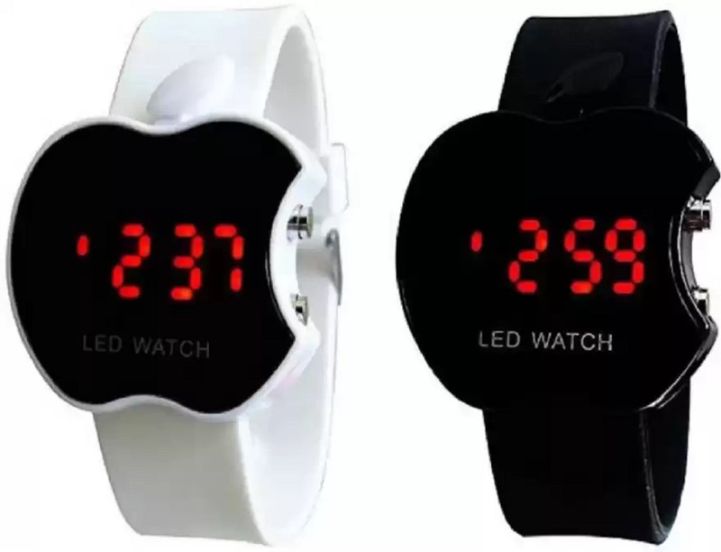 povty NEW GENERATION COMBO OF 2 SOFT APPLE LED LIGHT FOR KIDS Digital Watch  - For Boys