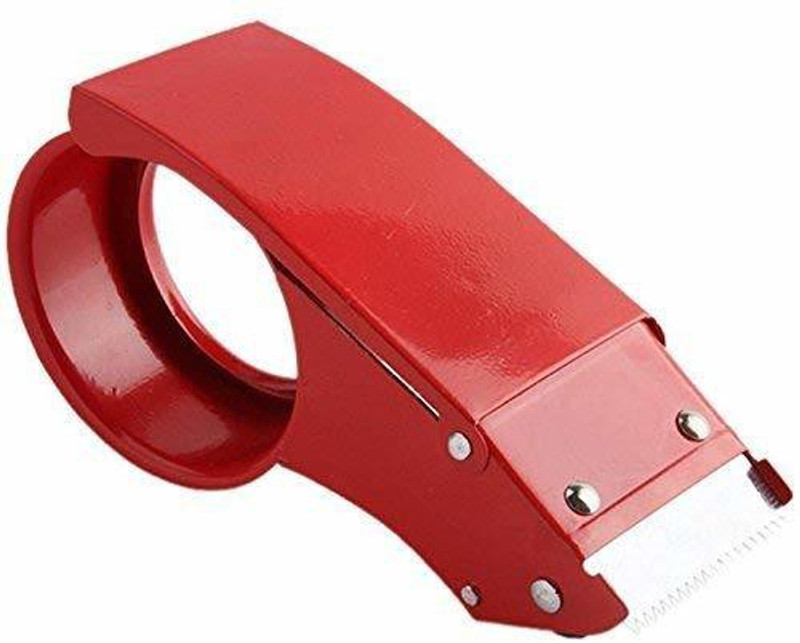 divinz Single Slided Handleheld Dispenser Tape Dispenser (Manual)(Red)