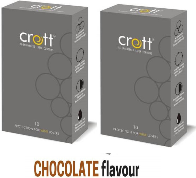 crott Combo set for men helath india's first re-Energized dotted Condom(Set of 2, 20S)