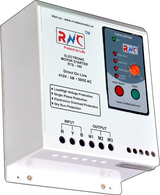 rnc electronics 3 Phase Electronics Starter. Relay Setting 24 Amp RTS 100 MCB(4)