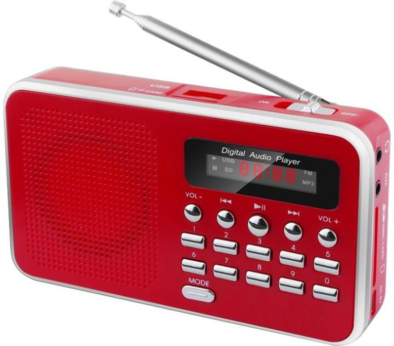 CRETO OD-SM302 Radio FM Radio(Red)