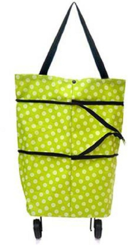 belldial Lightweight Shopping Trolley Wheel Folding Travel Luggage Bag Grocery Bag(Multicolor)