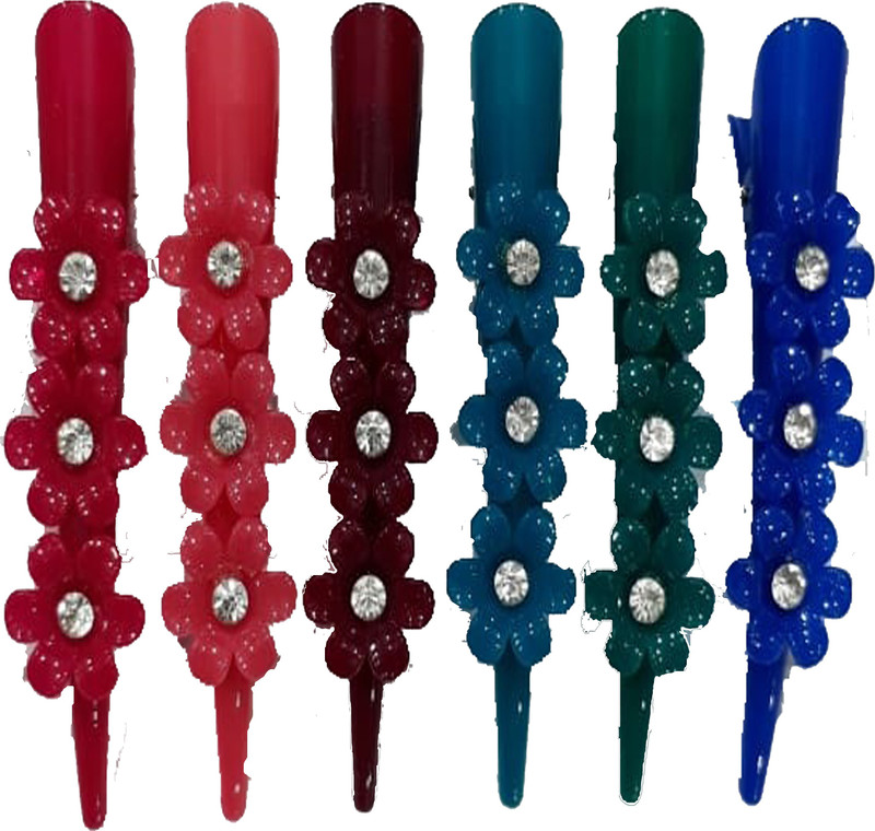 shivnath enterprises Hair Clip European Style (Crow) Hair Claw, Hair Clip, Bun Clip [6pcs] Hair Claw(Multicolor)