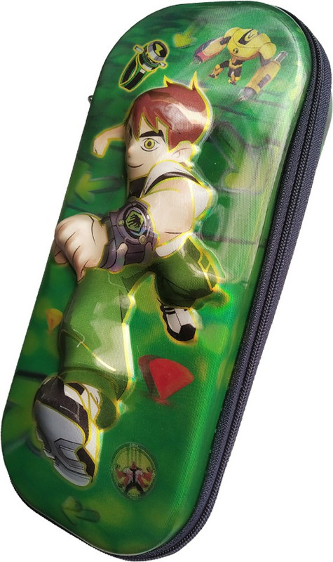 lookat _ 7D / 3D Art Plastic Pencil Box(Set of 1, Green)