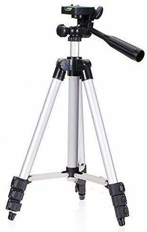 fitmall Camera & Mobile Tripod Tripod(Silver, Supports Up to 3000 g)
