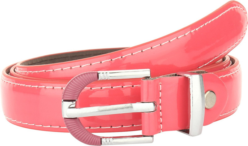 beltly Women Casual, Party, Evening Pink Artificial Leather Belt