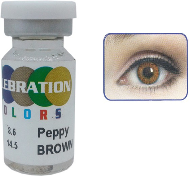 celebration  Powered color contact Lens 52 Yearly(11.5, Colored Contact Lenses, Pack of 2)