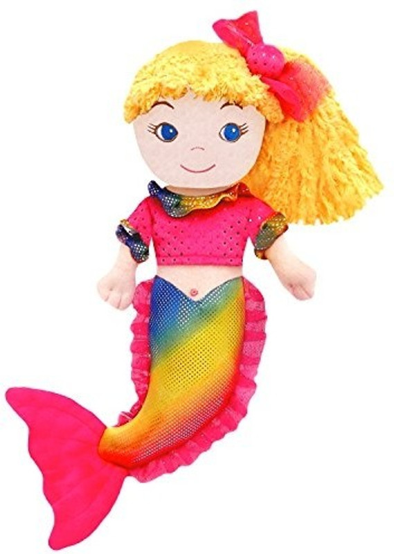 girlzndollz Cameron Rainbow Mermaid Doll BlondeYellowPinkMulti Color(Multicolor)