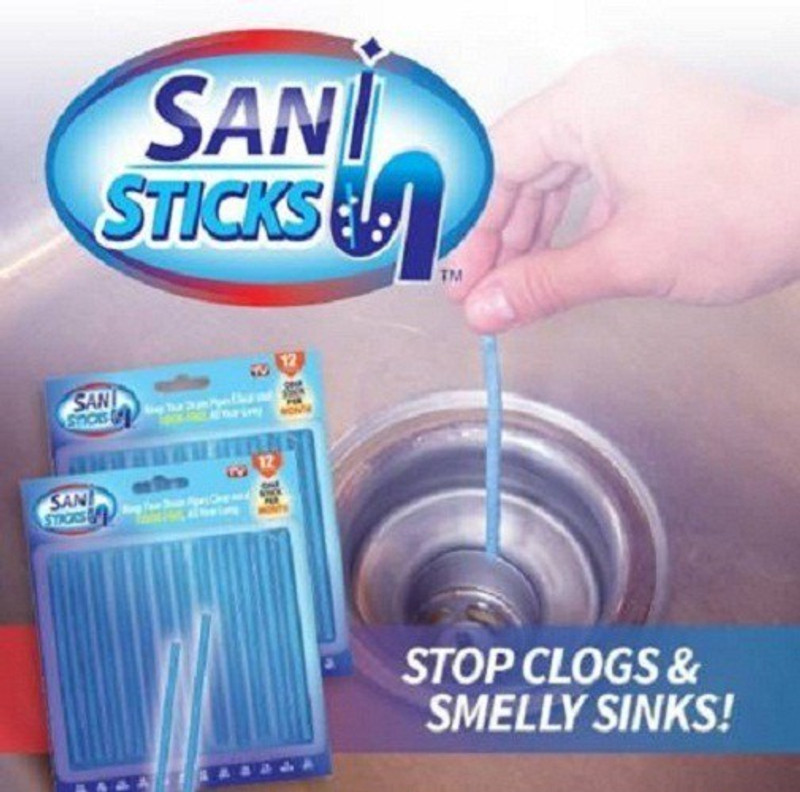 shoppzone Sani Sticks Drain Cleaner and odor remover Kitchen Plunge Kitchen Plunger