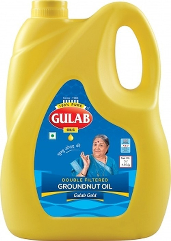gulab oils 100% Pure Groundnut Oil Jar(5 L)