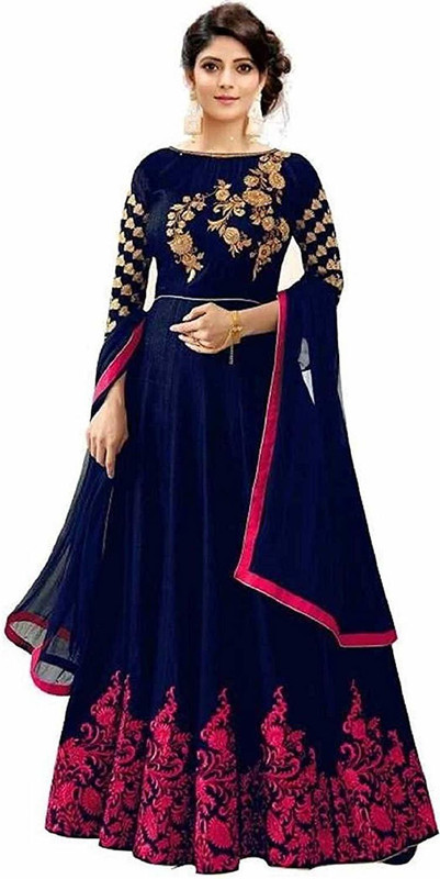 koladiya creation Anarkali Gown(Pink)