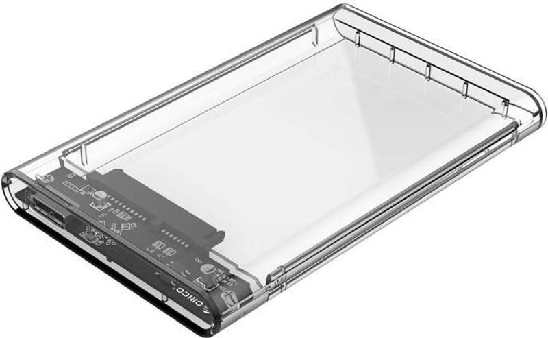 protech powerhouse 2.5 Inch Transparent SSD SATA Hard Disk External Portable Case Cover USB3.0, PRO-CR (Transparent) 2.5 inch Internal Hard Disk Enclosure(For External Hard Disk, Transperant)
