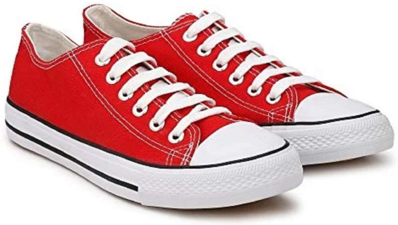sunmiro Canvas Shoes Sneakers For Men(Red)