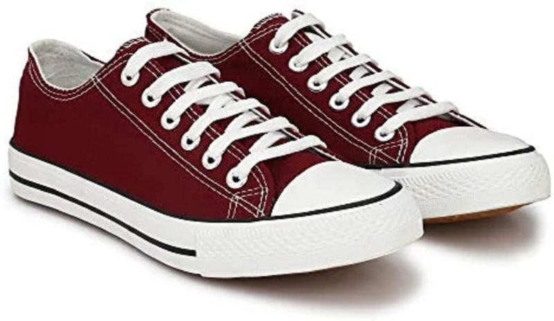 sunmiro Canvas Shoes Sneakers For Men(Red)