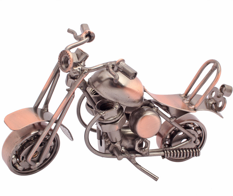 smile4ever Metal showpiece bike Decorative Showpiece  -  7 cm(Brass, Brown)