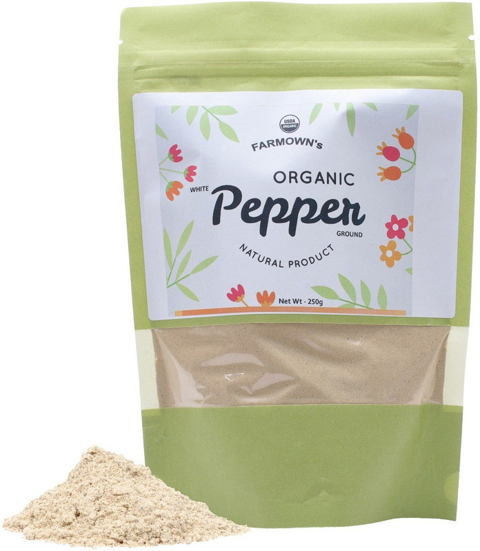 farmown Organic White Pepper Powder 250 Grams(250 g)