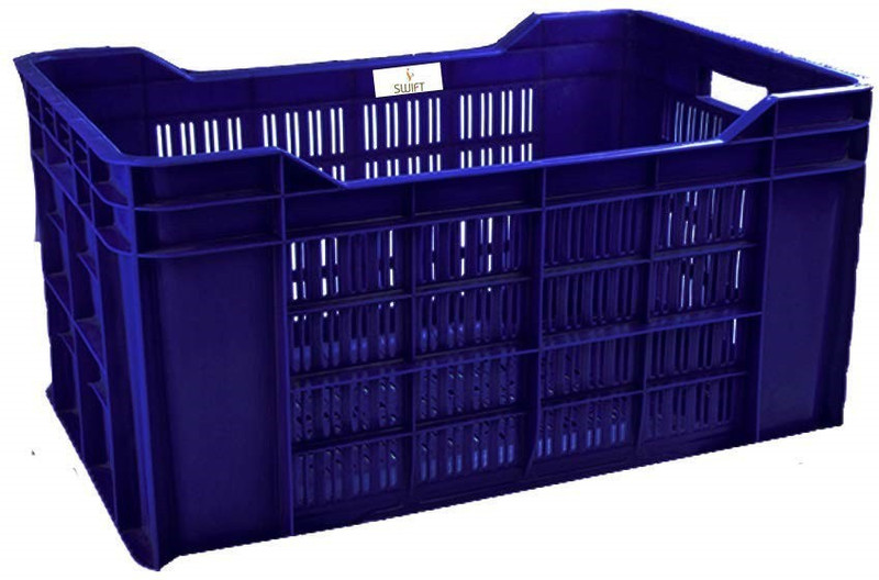 swift international Plastic Purple Crate Storage Box(Purple)