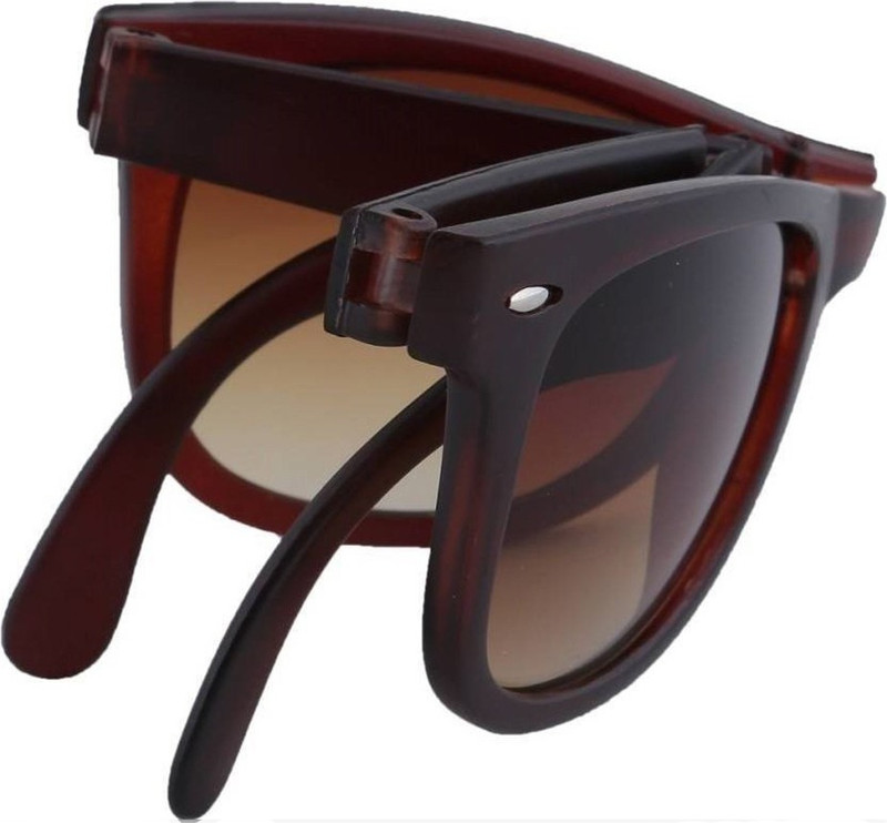Elgator Wayfarer Sunglasses(Brown)