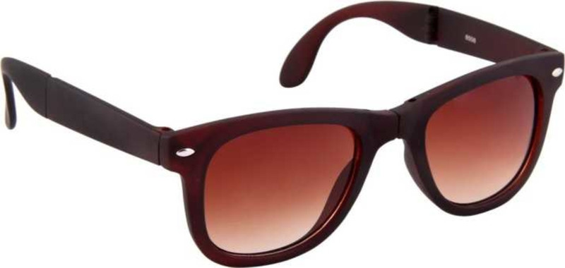 sky cloud Wayfarer Sunglasses(Brown)