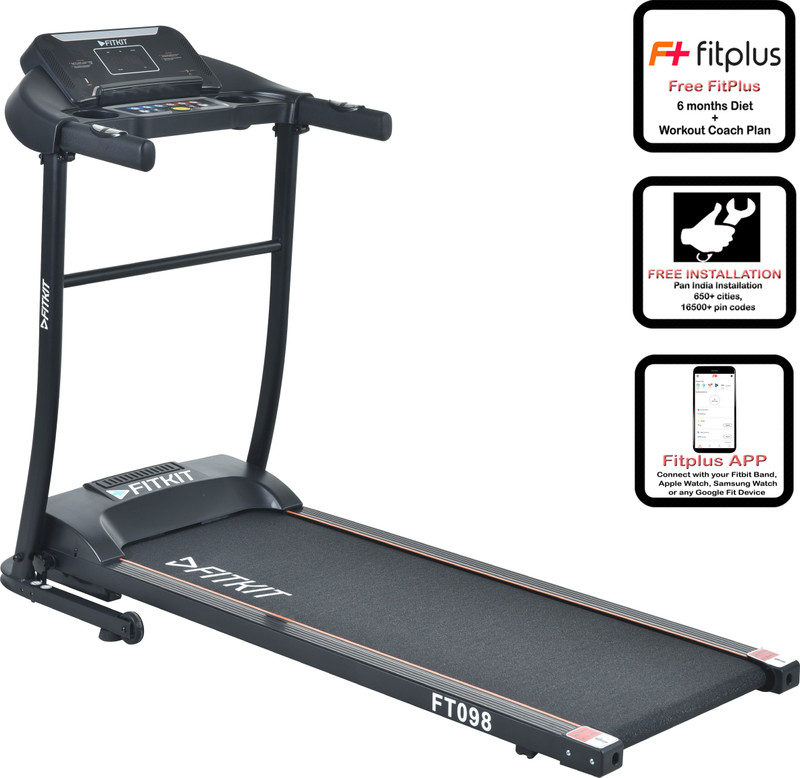 Buy FITKIT FT098 Steel Motorized/FT98 Steel Motorized Treadmill Online