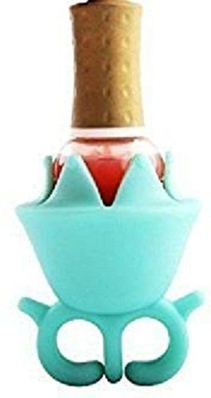 shoppzone Wearable Nail Polish Bottle Display Silicone Round Holder Stand (random colour) na Vanity Box(Multicolor)