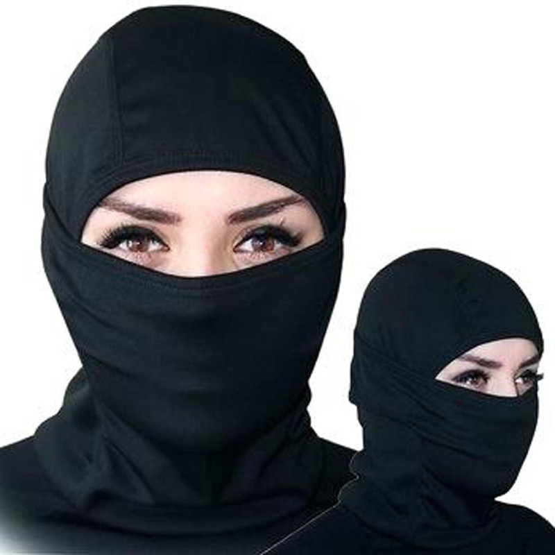 ghanim Black Bike Face Mask for Men & Women(Size: Free,  Balaclava)