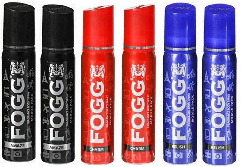 FOGG Amaze Body Spray Mobile Pack Pocket Deo (25 ml x 3) Deodorant Spray - For Men & Women(75 ml, Pack of 3)