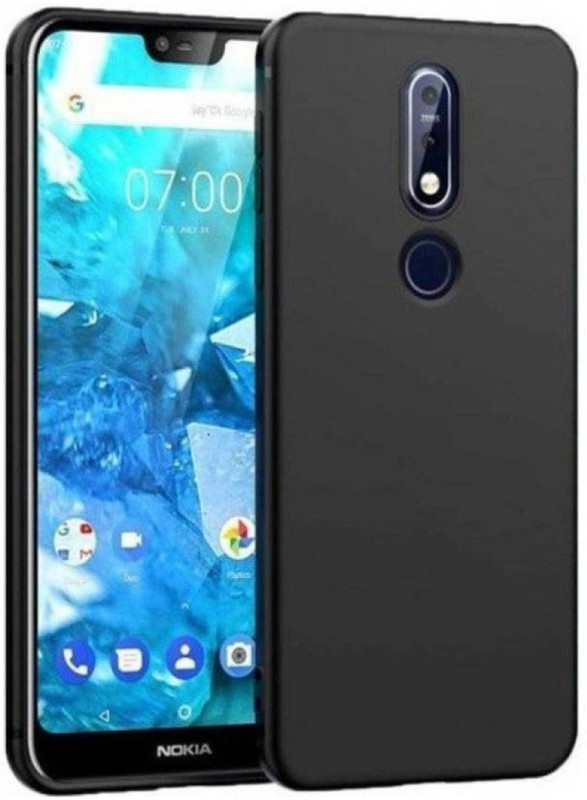 faybey Back Cover for Nokia 7.1(Black, Shock Proof)