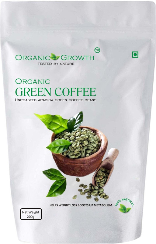organic growth Green Coffee beans for Weight Loss Management Instant Coffee(200 g, Green Coffee Flavoured)