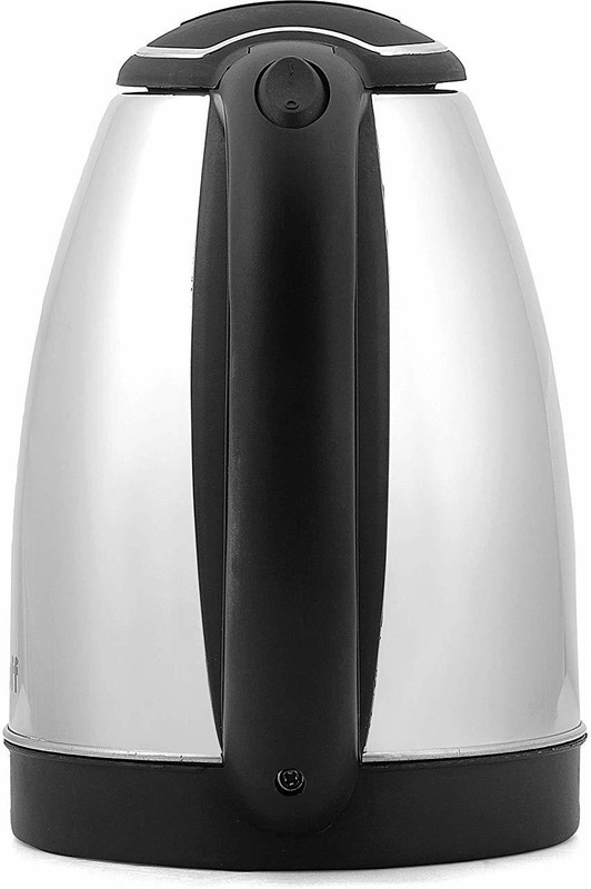 CLEVERZONE Large Size Tea Coffee Maker Water Boiler with Handle (Silver.) Electric Kettle(2 L, Silver)