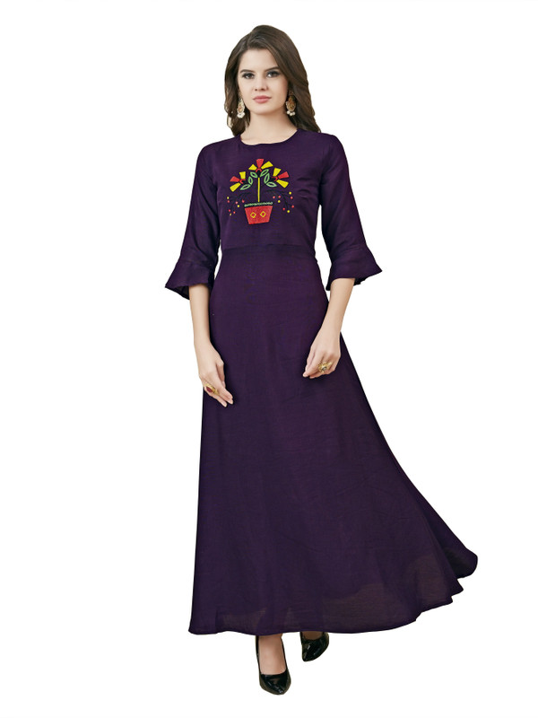 the3536 Flared/A-line Gown(Purple)