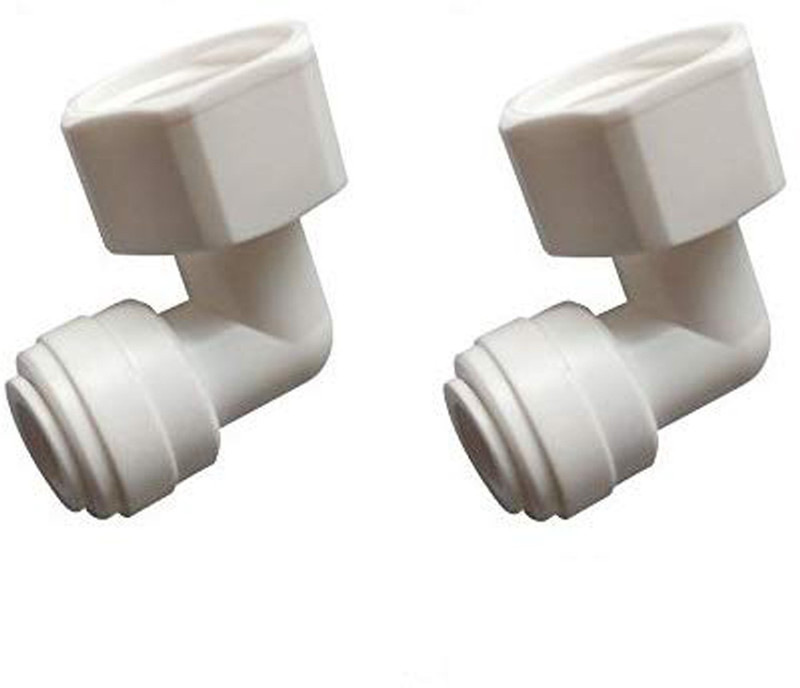 kongu marketing 2 Pieces RO Female Direct Valve Elbow Connector Hose Connector