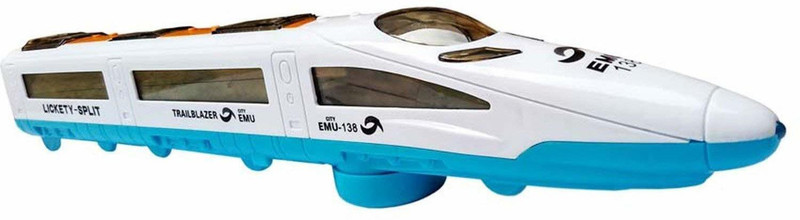 Glowbird Battery Operated Speed Train Toy, with 3D Dazzling Flash&Sound(Multicolor)