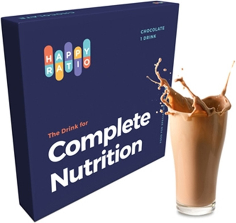 happy ratio The Drink for Complete Nutriotion Chocolate- Pack of 1 Protein Blends(100 g, Chocolate)