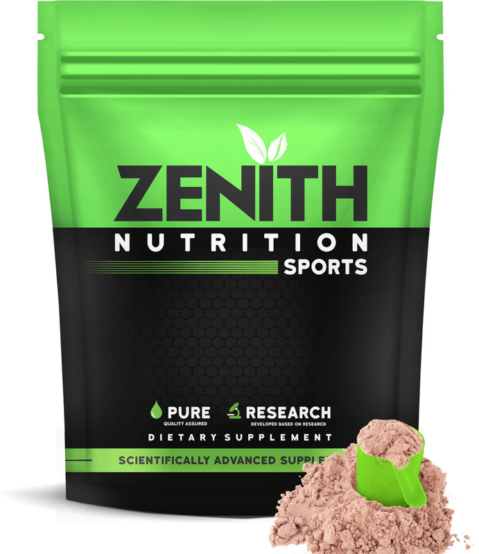 Zenith Nutrition with Enzyme|17g Protein|51g Carbs Weight Gainers/Mass Gainers(750 g, Double rich chocolate)