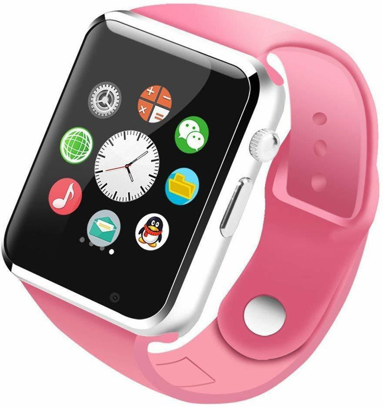 keeva SMARTWATCH WITH CAMERA AND SIM SUPPORT SILVER Smartwatch(Pink Strap Free Size)