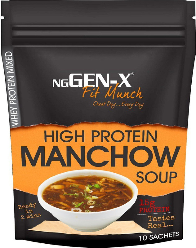 NG GEN-X HIGH PROTEIN MANCHOW VEG. SOUP whey protein mixed real taste(1 kg)