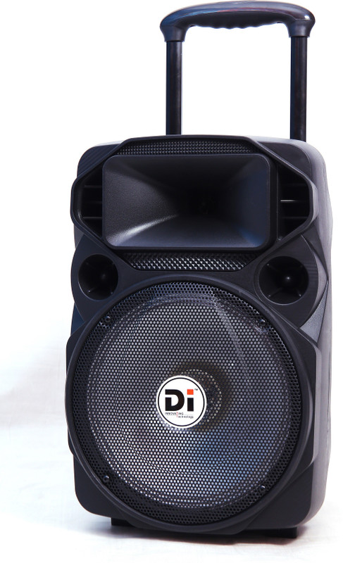 DI INTERNATIONAL Multimedia Portable Trolley Speaker with PA System,Karaoke Speaker Mount