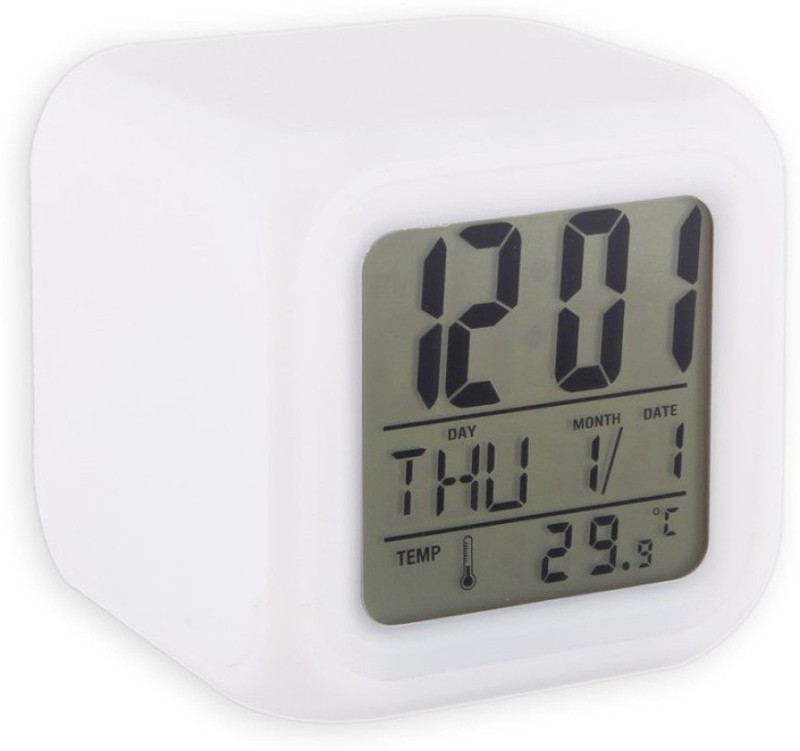 liveonshop Digital White Clock
