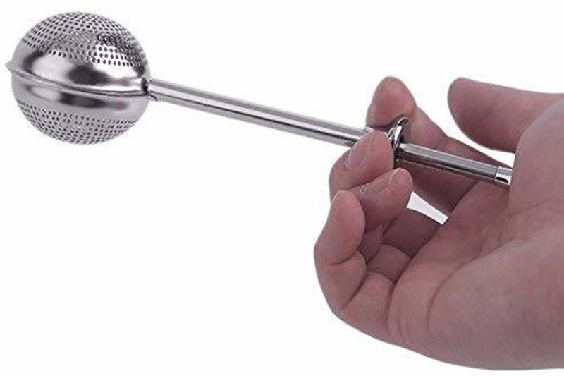 BudWhite Tea Telescopic Brass Polished with Nickel and Silver Infuser Tea Strainer(Pack of 1)
