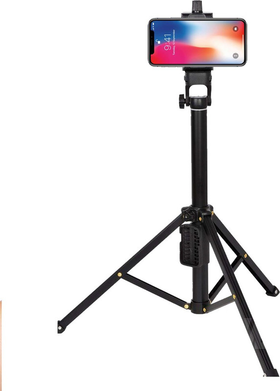 king shine ® Vct-1688 2In1 Portable | Best for You Tuber-KS4 Tripod(Black, Supports Up to 1500 g)