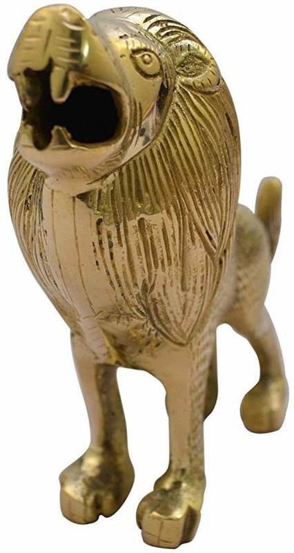 WHEETOYKART Big Lion Mudguard Accessories for Royal Enfield (Brass) Royal Enfield Emblem