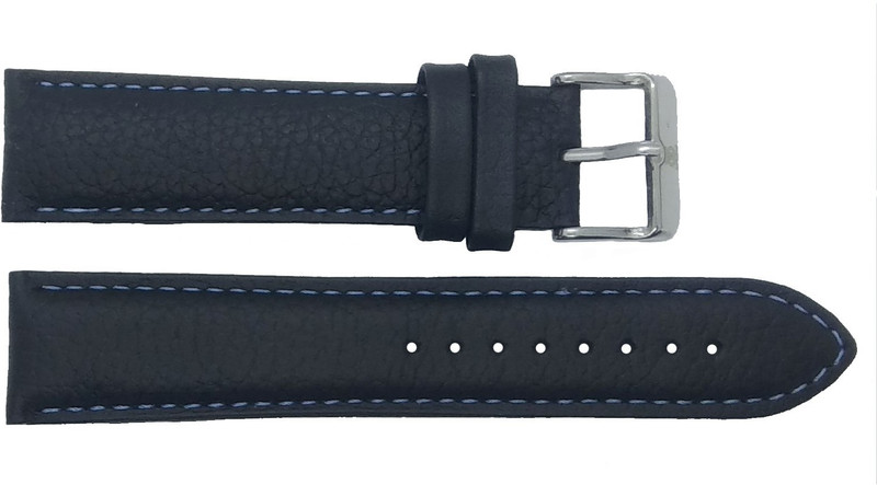 tenmax TM-B062MM 22 mm Leather Watch Strap(Black)