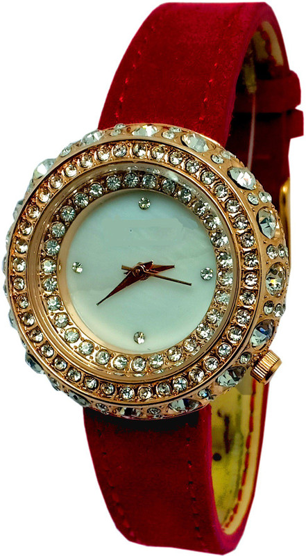 curve creation CC-106 diamond studded attractive stylish Leather Belt women Watch - For Girls Analog Watch  - For Girls