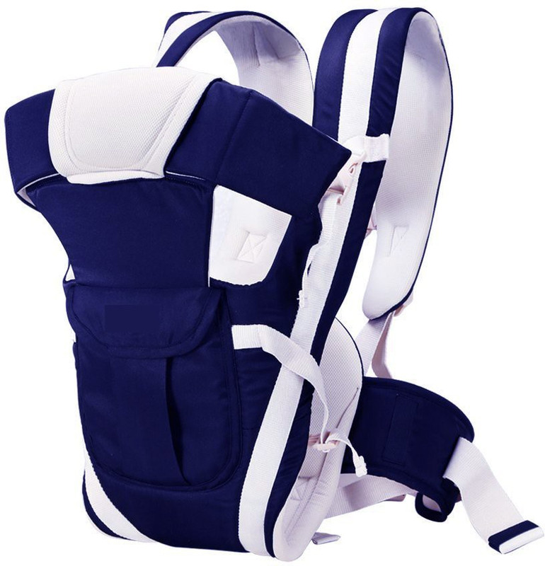 Shemok Made In India Baby Carrier with Strong Belt 4 in 1 Position Baby Carrier(Navy Blue, Front Carry facing in)